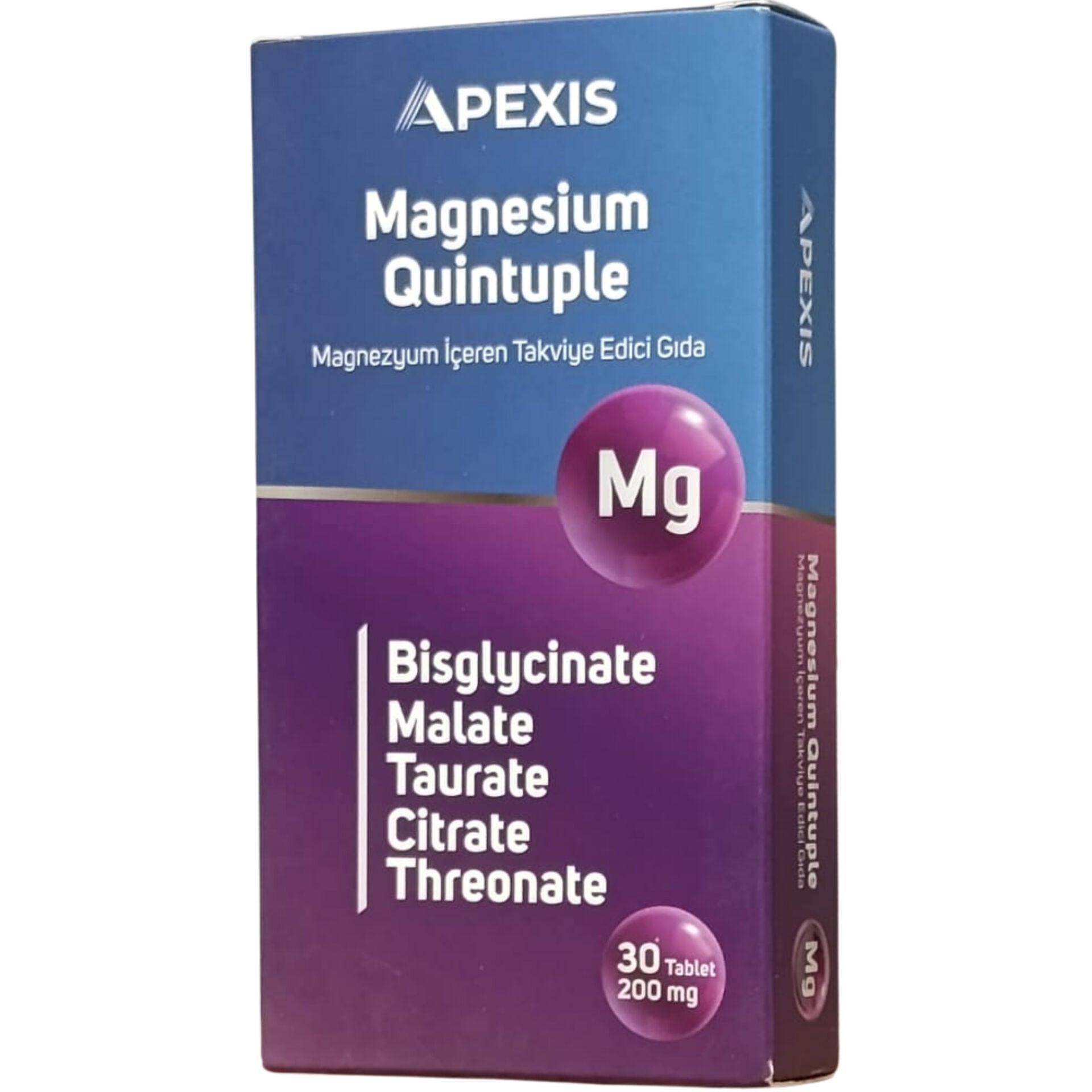 Apexis Magnesium Quintuple 30 Tablet