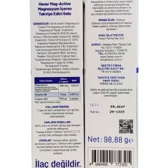 Haver Mag-Active Magnezyum Sitrat, Malat, B12 ve B6 İçeren 60 Tablet