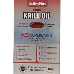 ActivePlus Akrill Krill Oil 30 Softgel Kapsül