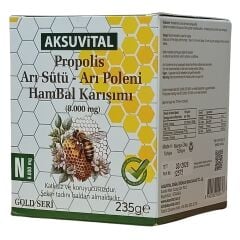 Aksuvital Propolis, Arı Sütü, Arı Poleni, Hambal Karışımı N 8000 mg 235 gr