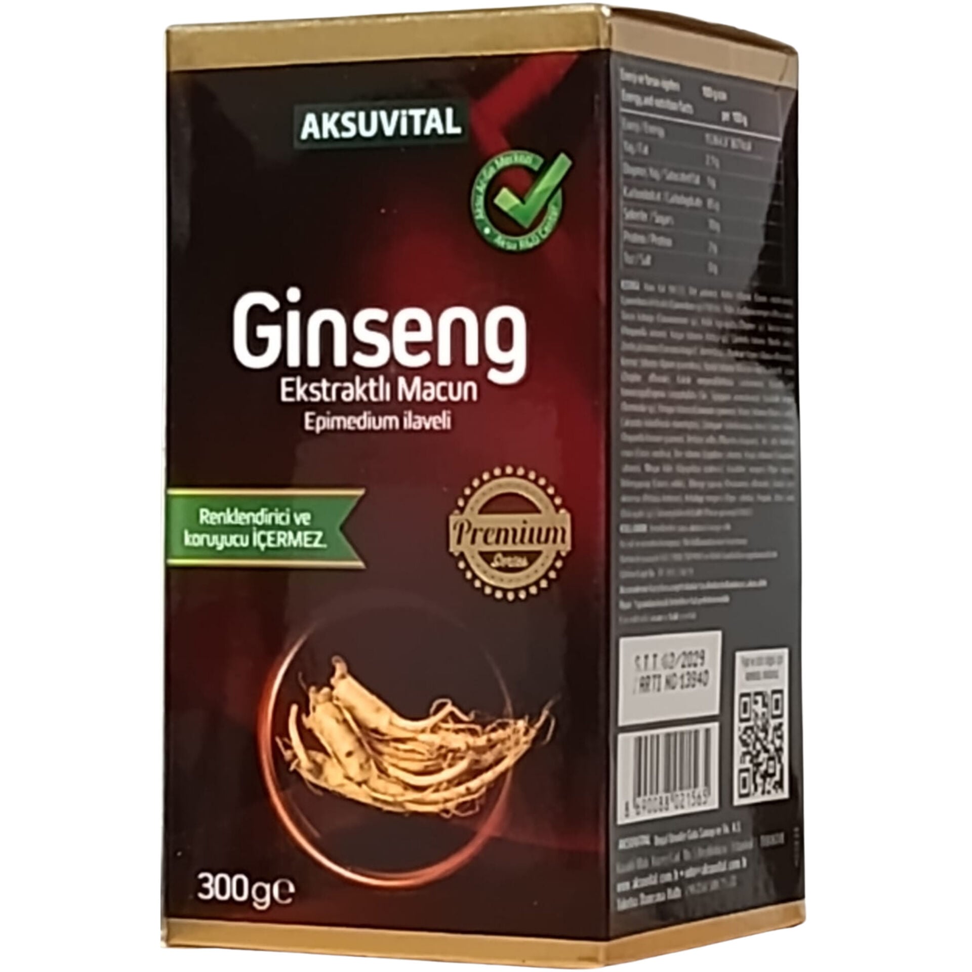 Aksuvital Ginseng Epimedium Macun 300 gr