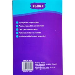 Müjgan Deri Çantalı 7 Parça Manikür Seti