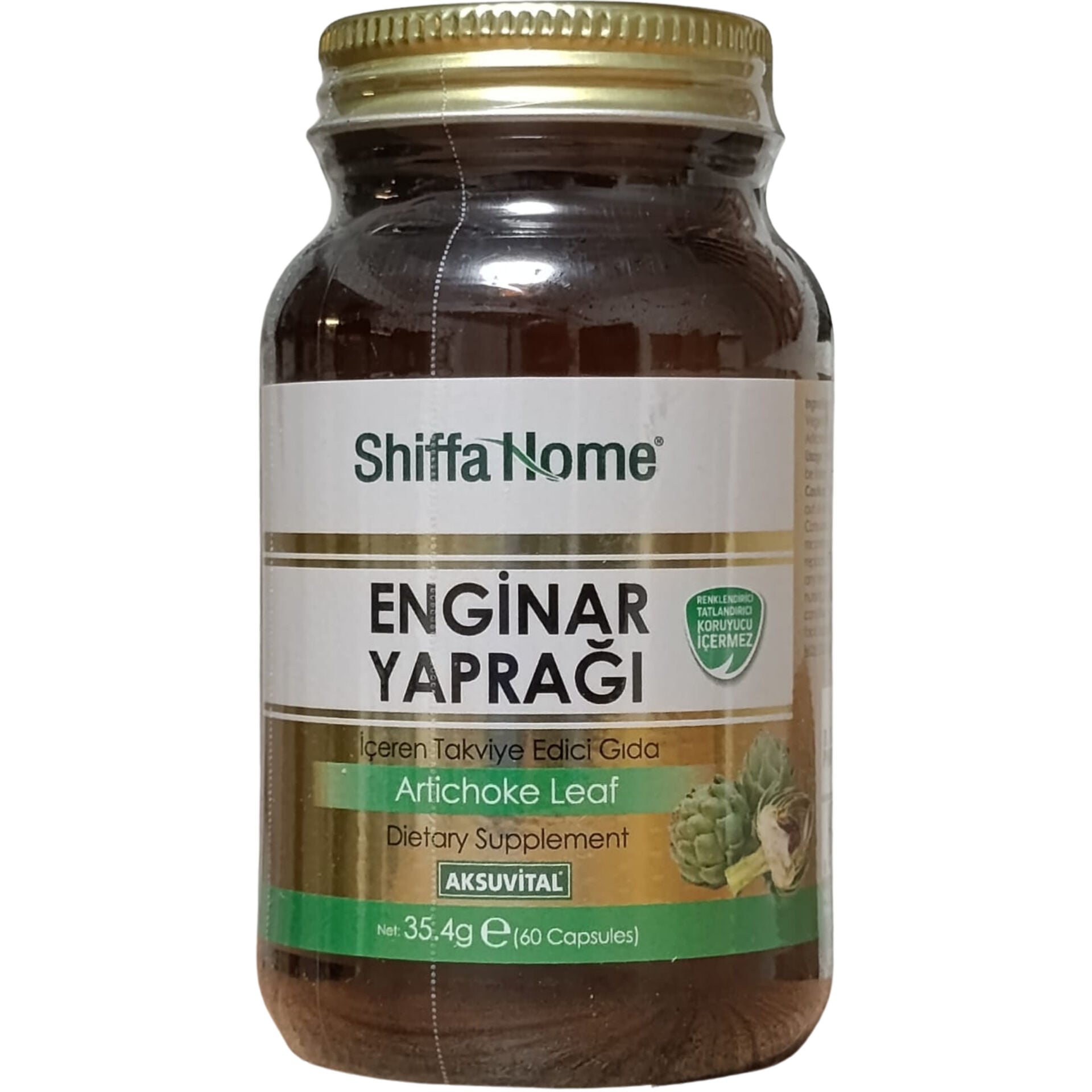 Shiffa Home Enginar Yaprağı Artichoke Leaf İçeren Takviye Edici Gıda 60 Kapsül