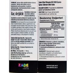 Zade Vital Vitamin B12 Duo 1000 Mcg Sprey 10 ml