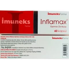 İmuneks İnflamax Optimize Zerdeçöp Curcumin 60 Kapsül