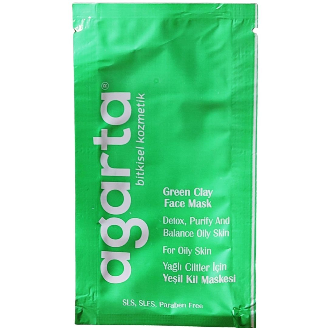 Agarta Yeşil Kil Maskesi Yağlı Ciltler İçin 10 gr
