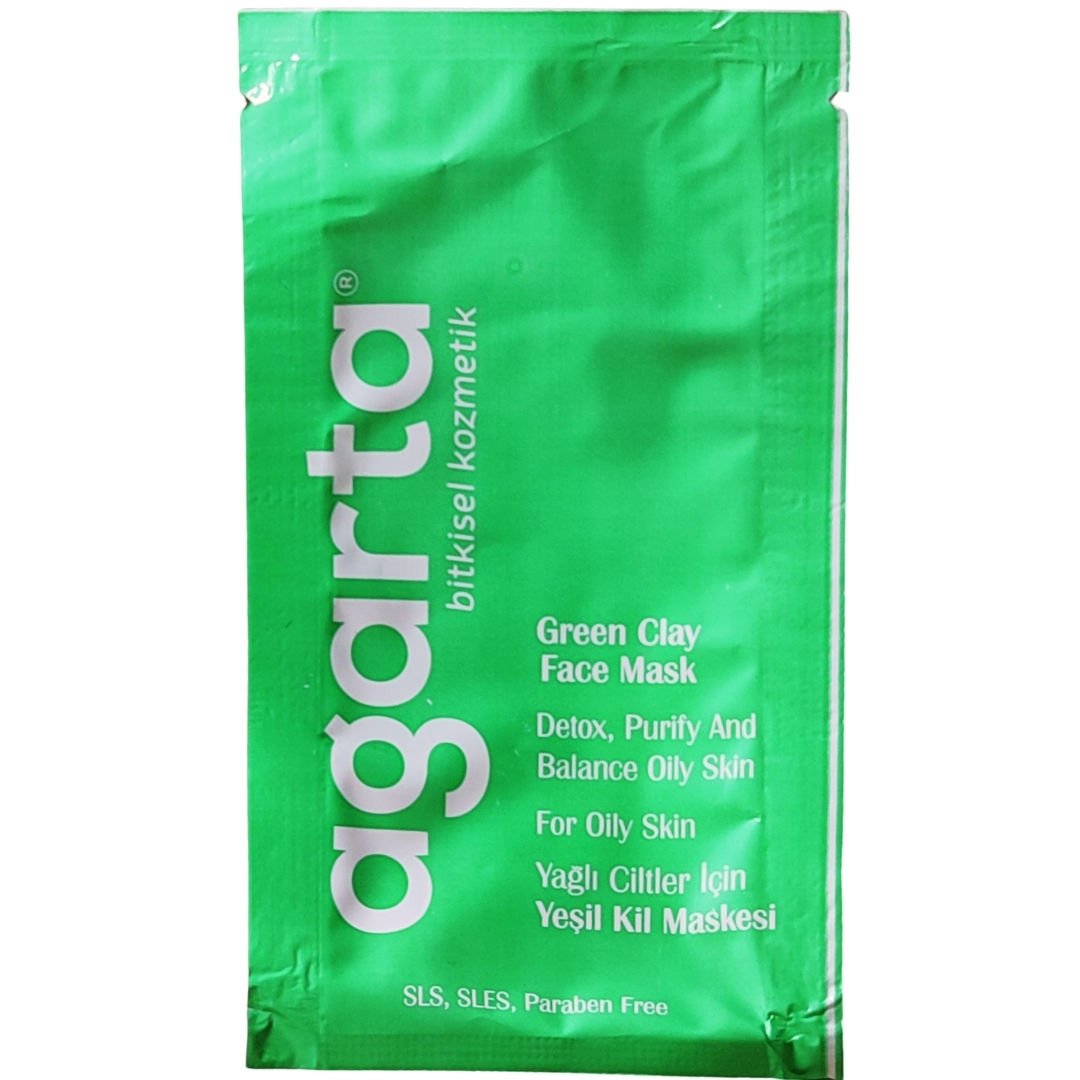 Agarta Yeşil Kil Maskesi Yağlı Ciltler İçin 10 gr