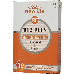 New Life B12 Plus Folik Asit ve Biotin İçeren Takviye Edici Gıda 30 Tablet
