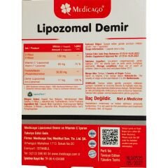 Medicago Lipozomal Demir 30 Kapsül