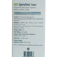 Assos Bio Spirulina 240 Tablet